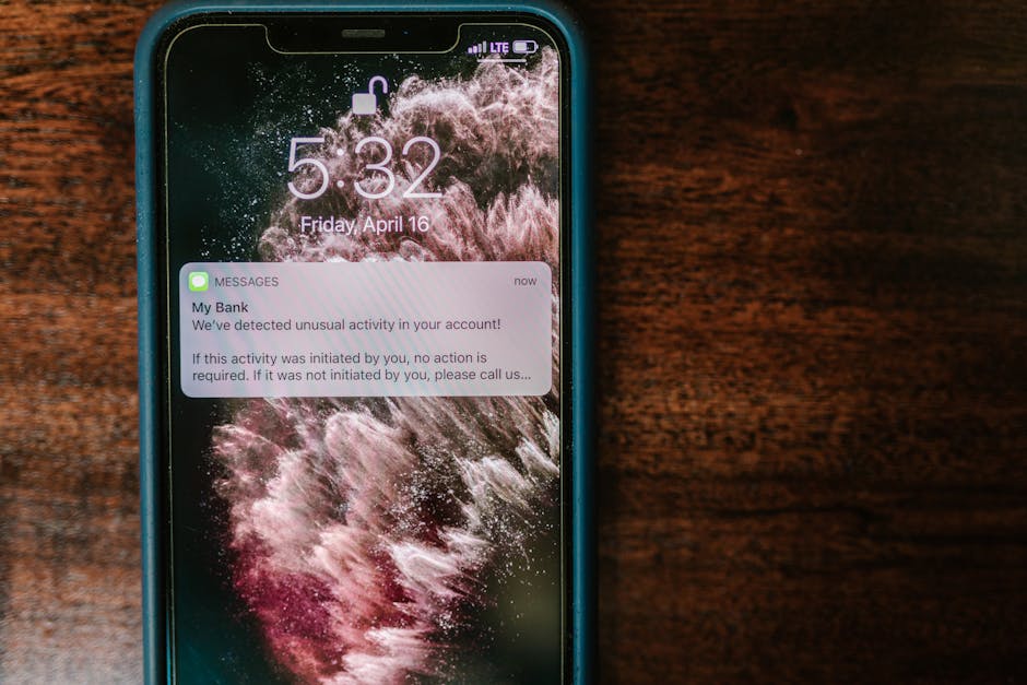A person looking at their phone, reviewing simple reminders on screen